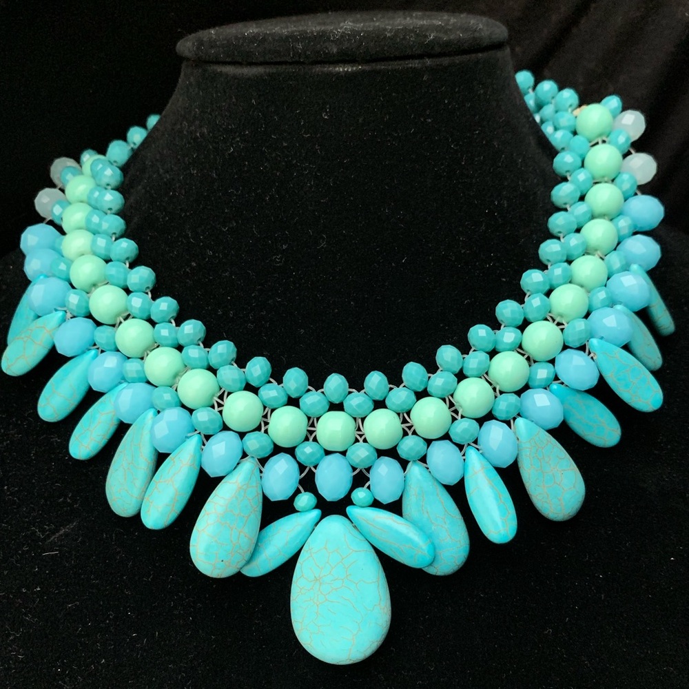 Turquoise layered necklace - Picture 2 of 6